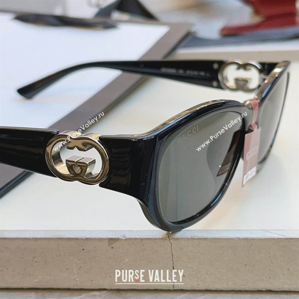 Gucci Sunglasses GG1826SK Black/Silver 2025 (A-25111201)