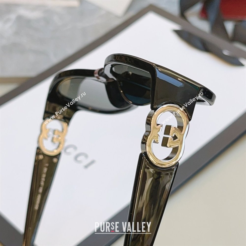 Gucci Sunglasses GG1826SK Black/Silver 2025 (A-25111201)