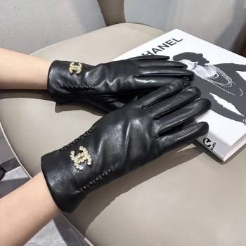 Chanel Lambskin Gloves CH111737 Black 025 (XMV-25111737)