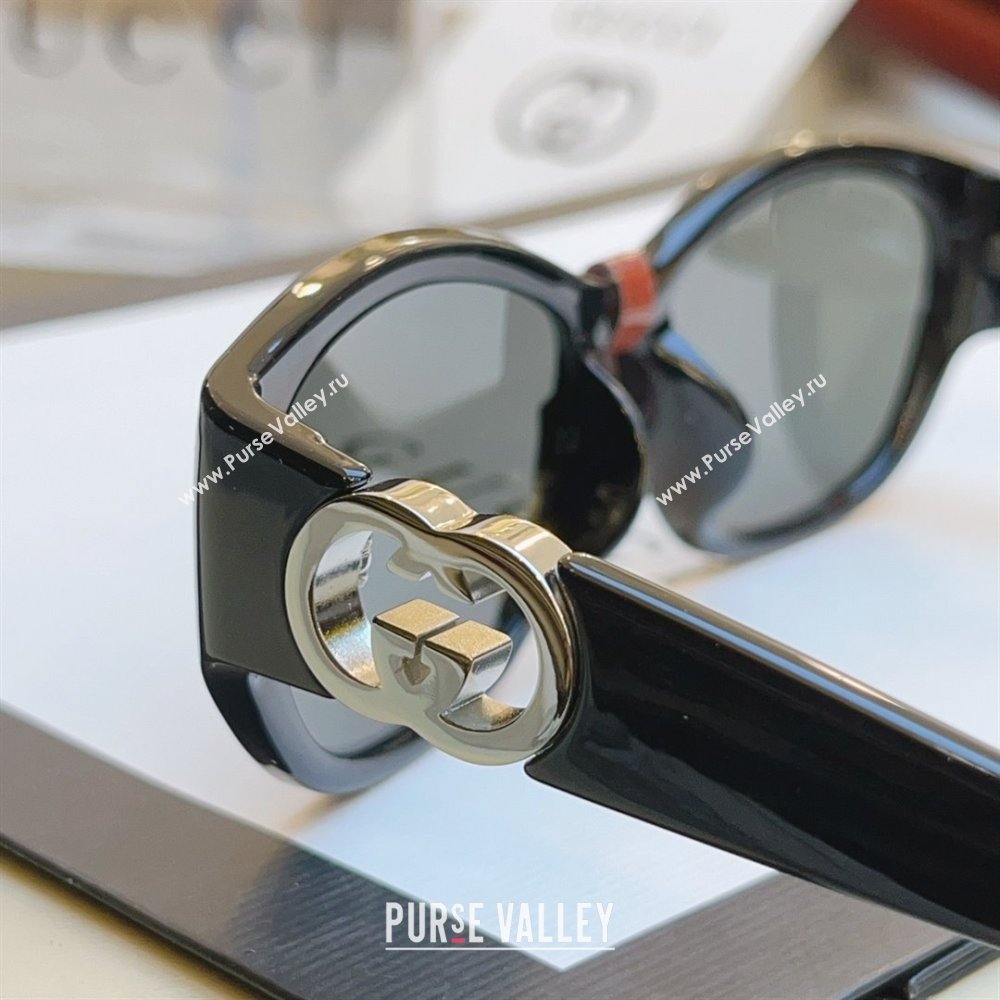 Gucci Sunglasses GG1826SK Black/Silver 2025 (A-25111201)