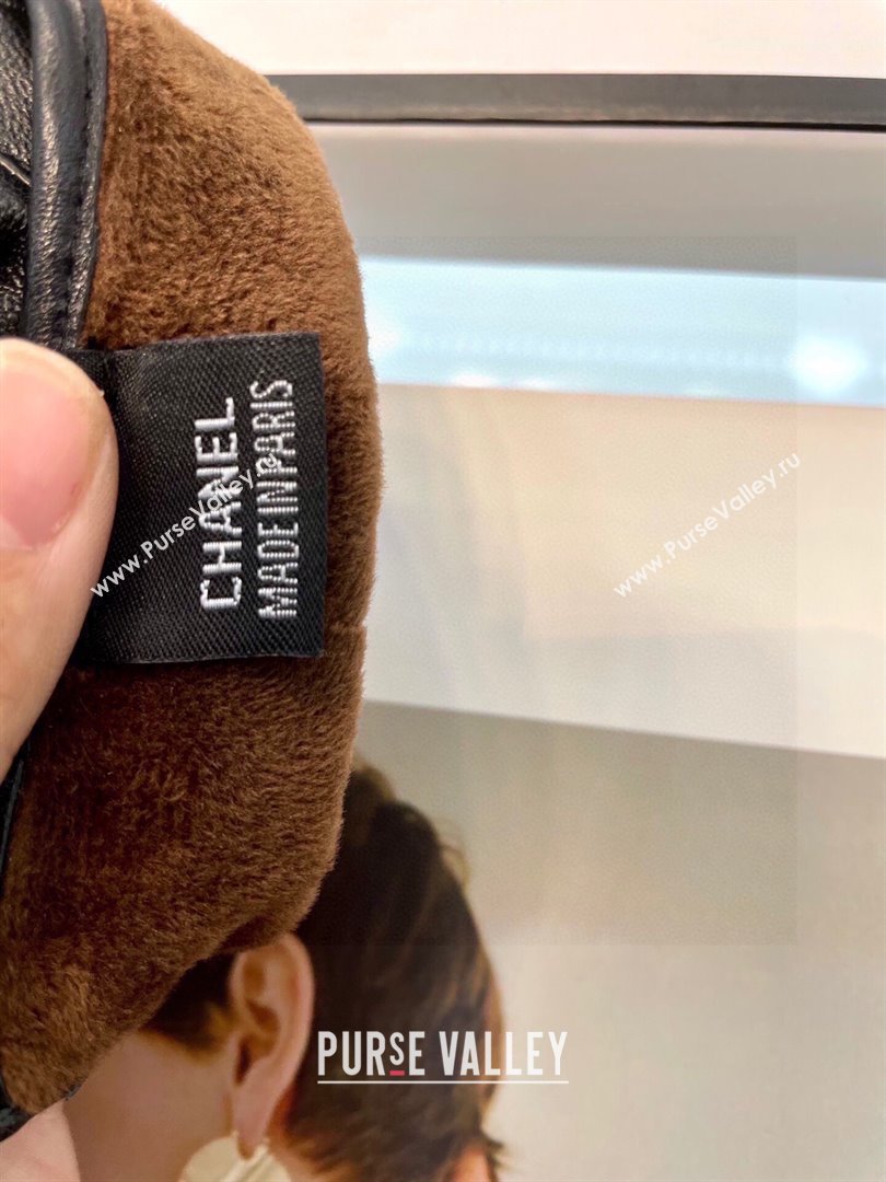 Chanel Lambskin Gloves CH111306 Black 2025 (A-25111306)