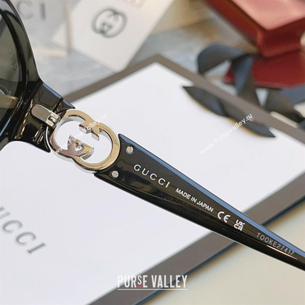 Gucci Sunglasses GG1826SK Black/Silver 2025 (A-25111201)