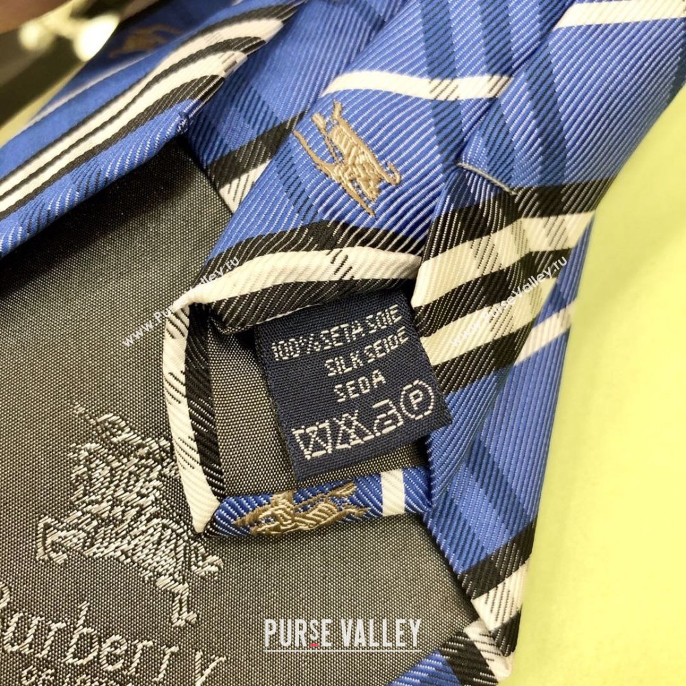 Burberry Silk Tie B111223 Blue 2025 (WTZ-25111223)