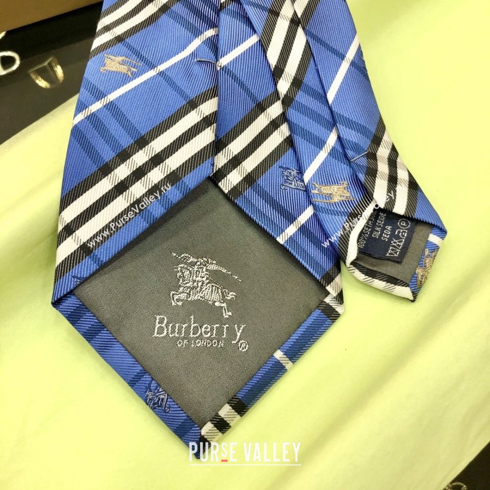 Burberry Silk Tie B111223 Blue 2025 (WTZ-25111223)