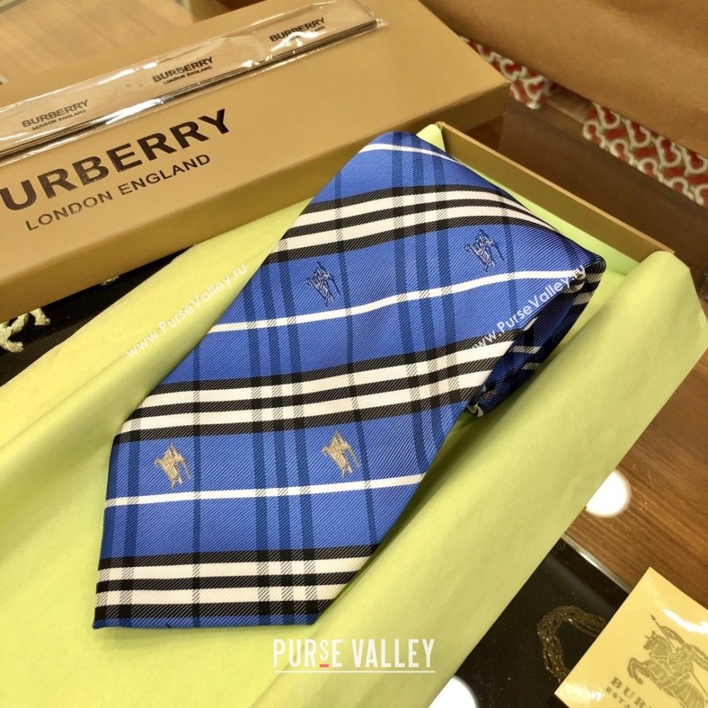 Burberry Silk Tie B111223 Blue 2025 (WTZ-25111223)