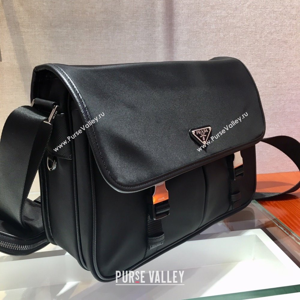 Prada Mens Nylon Cross-Body Messenger Bag 2VD768 Black 2025 (YZ-25111214)