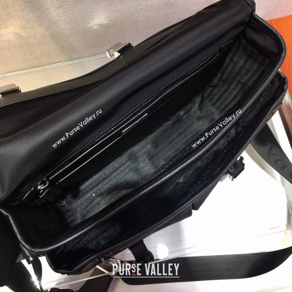 Prada Mens Nylon Cross-Body Messenger Bag 2VD768 Black 2025 (YZ-25111214)