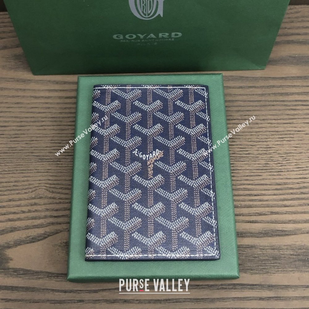 Goyard Grenelle Passport Cover G8502 Deep Blue 2025 (ZH-25111215)