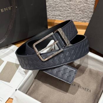 Bottega Veneta Intreccio Loop Belt BV111405 Blue/Silver 2025 (YANG-25111405)