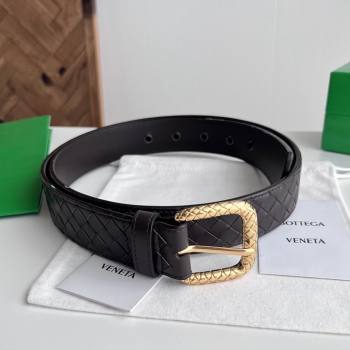 Bottega Veneta Intreccio Loop Belt 3.5cm BV111727 Fondant Brown 2025 (YANG-25111727)