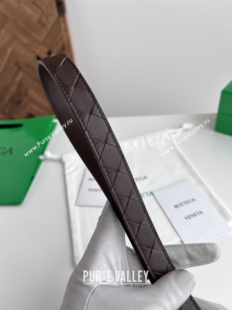 Bottega Veneta Womens Contour Belt 2cm BV111709 Fondant Brown/Gold 2025 (YANG-25111709)