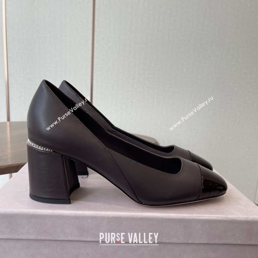 Jimmy Choo Jenson 65 Pumps in Nappa Patent Leather Burgundy 2025 (KL-25111745)