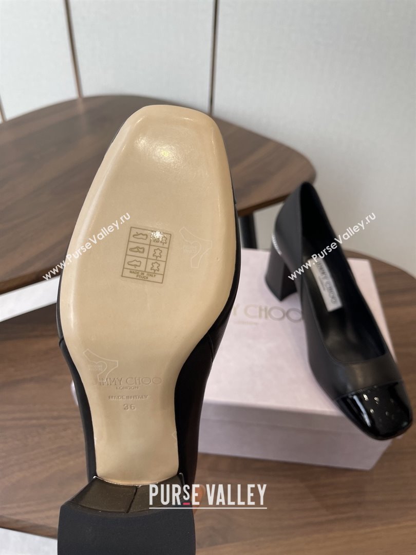 Jimmy Choo Jenson 65 Pumps in Nappa Patent Leather Black 2025 (KL-25111746)