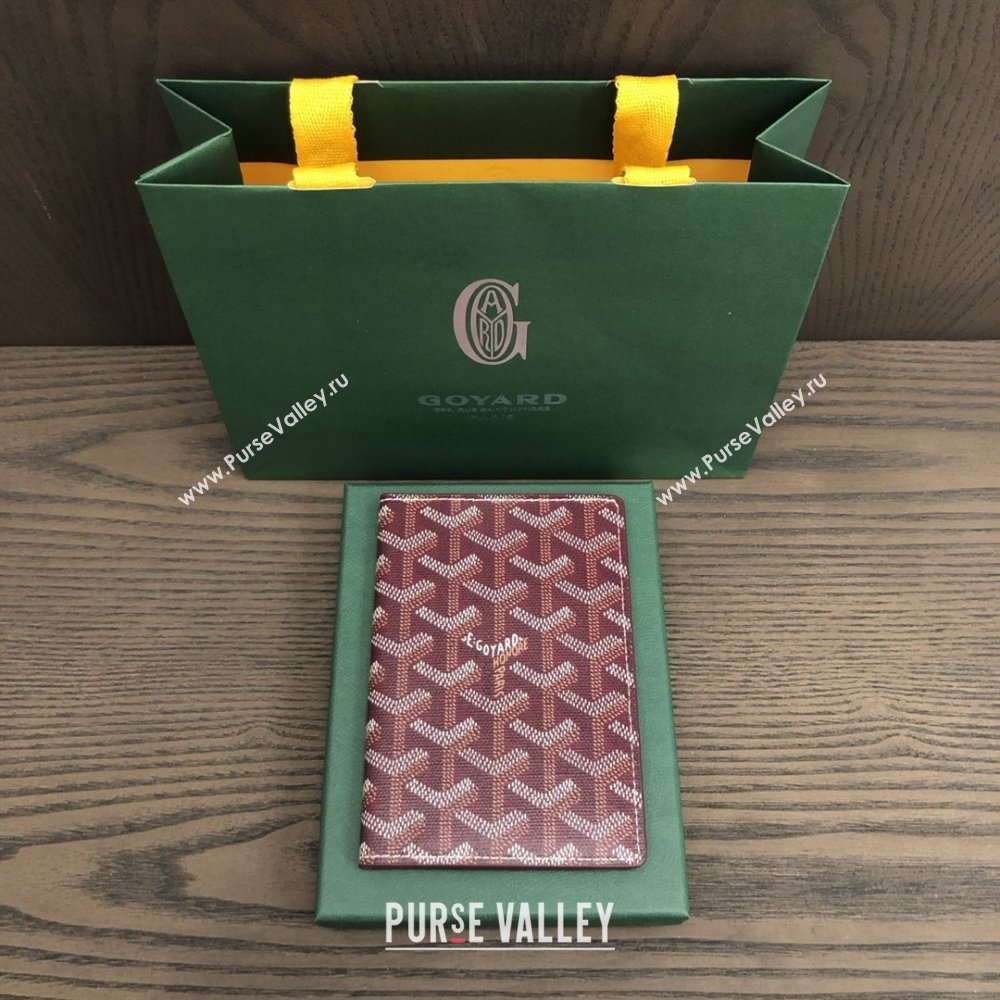 Goyard Grenelle Passport Cover G8502 Burgundy 2025 (ZH-25111750)