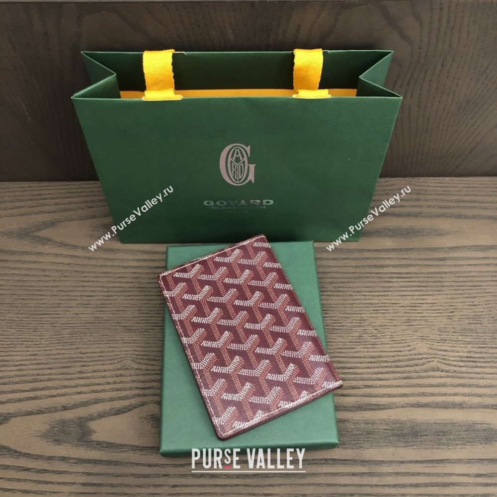 Goyard Grenelle Passport Cover G8502 Burgundy 2025 (ZH-25111750)