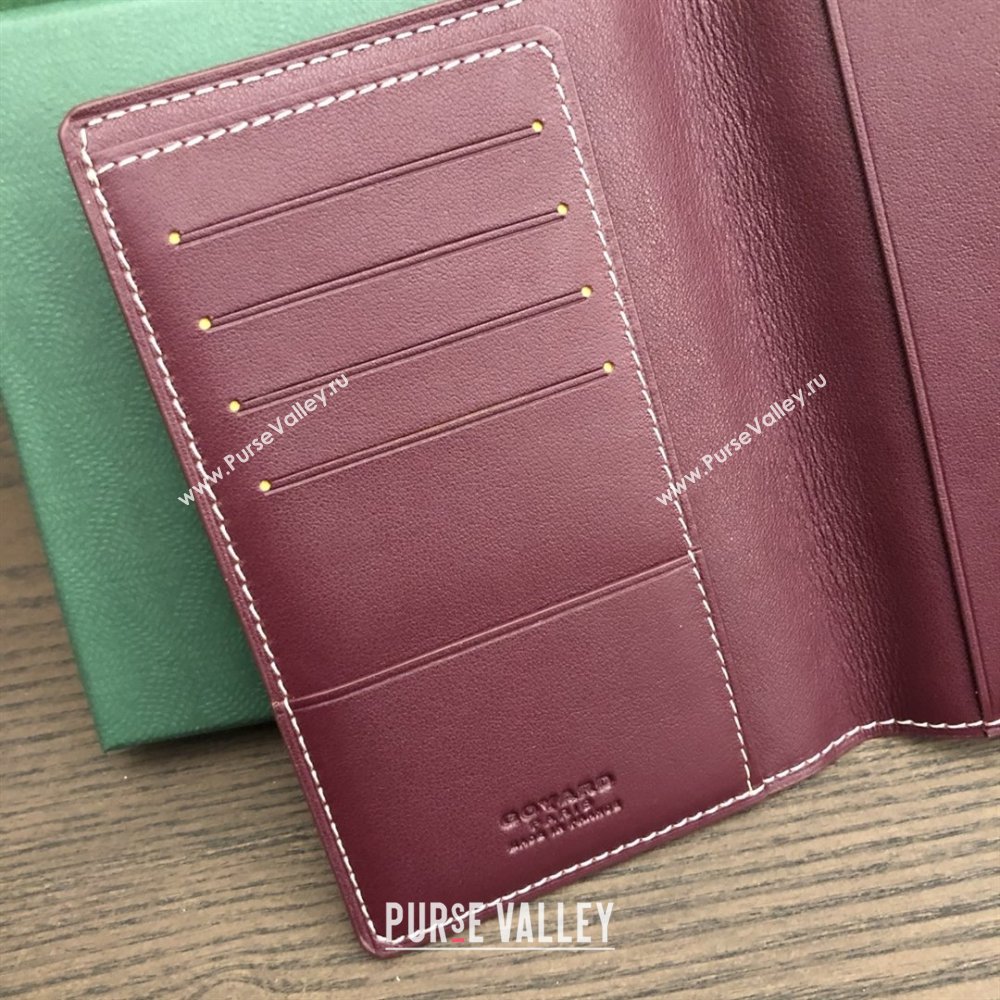 Goyard Grenelle Passport Cover G8502 Burgundy 2025 (ZH-25111750)