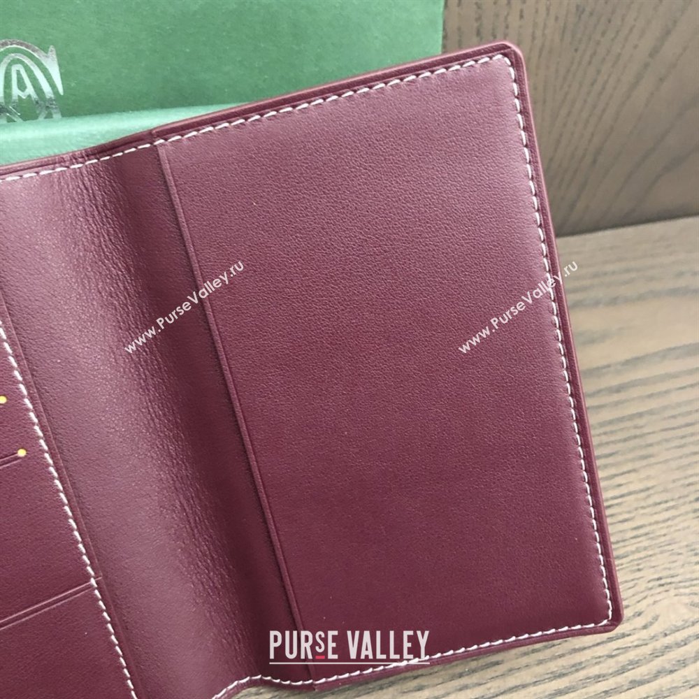 Goyard Grenelle Passport Cover G8502 Burgundy 2025 (ZH-25111750)