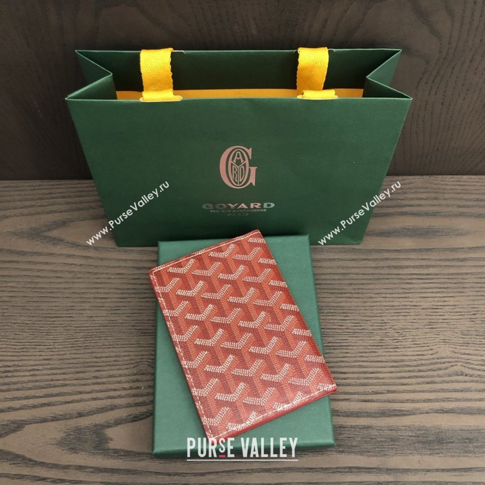 Goyard Grenelle Passport Cover G8502 Red 2025 (ZH-25111755)
