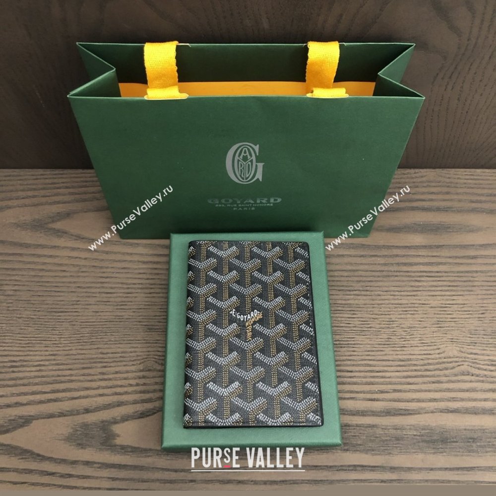 Goyard Grenelle Passport Cover G8502 Black 2025 (ZH-25111756)
