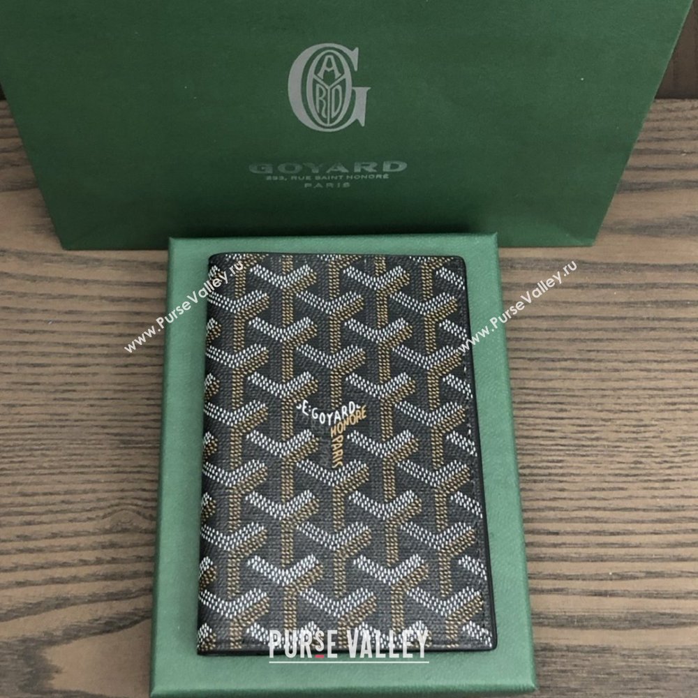 Goyard Grenelle Passport Cover G8502 Black 2025 (ZH-25111756)