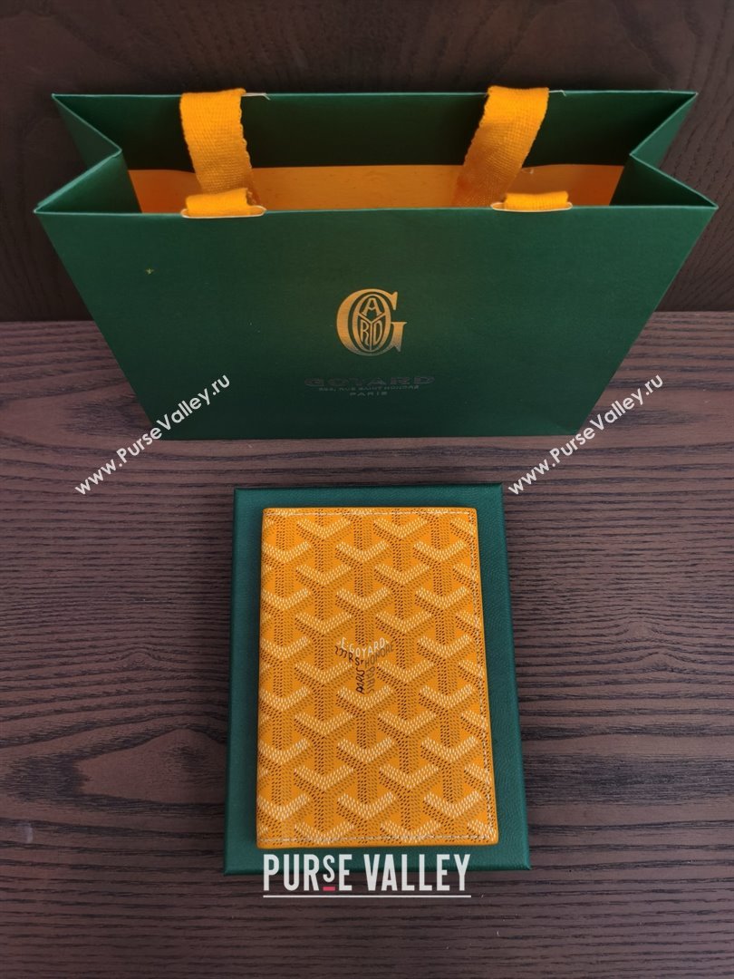 Goyard Grenelle Passport Cover G8502 Orange Yellow 2025 (ZH-25111757)