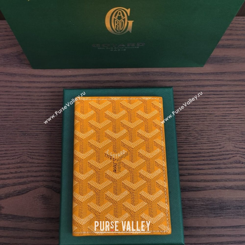 Goyard Grenelle Passport Cover G8502 Orange Yellow 2025 (ZH-25111757)