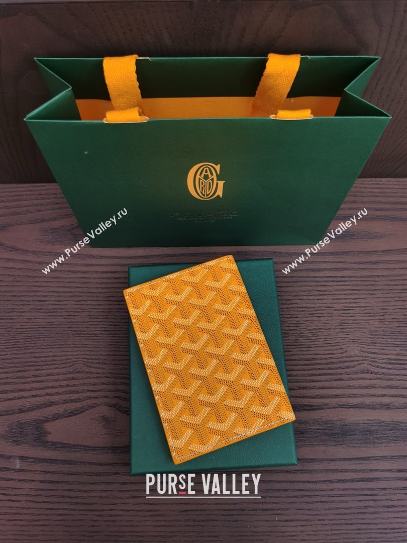 Goyard Grenelle Passport Cover G8502 Orange Yellow 2025 (ZH-25111757)