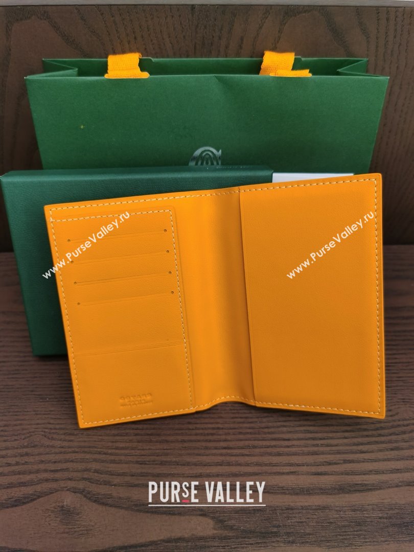 Goyard Grenelle Passport Cover G8502 Orange Yellow 2025 (ZH-25111757)