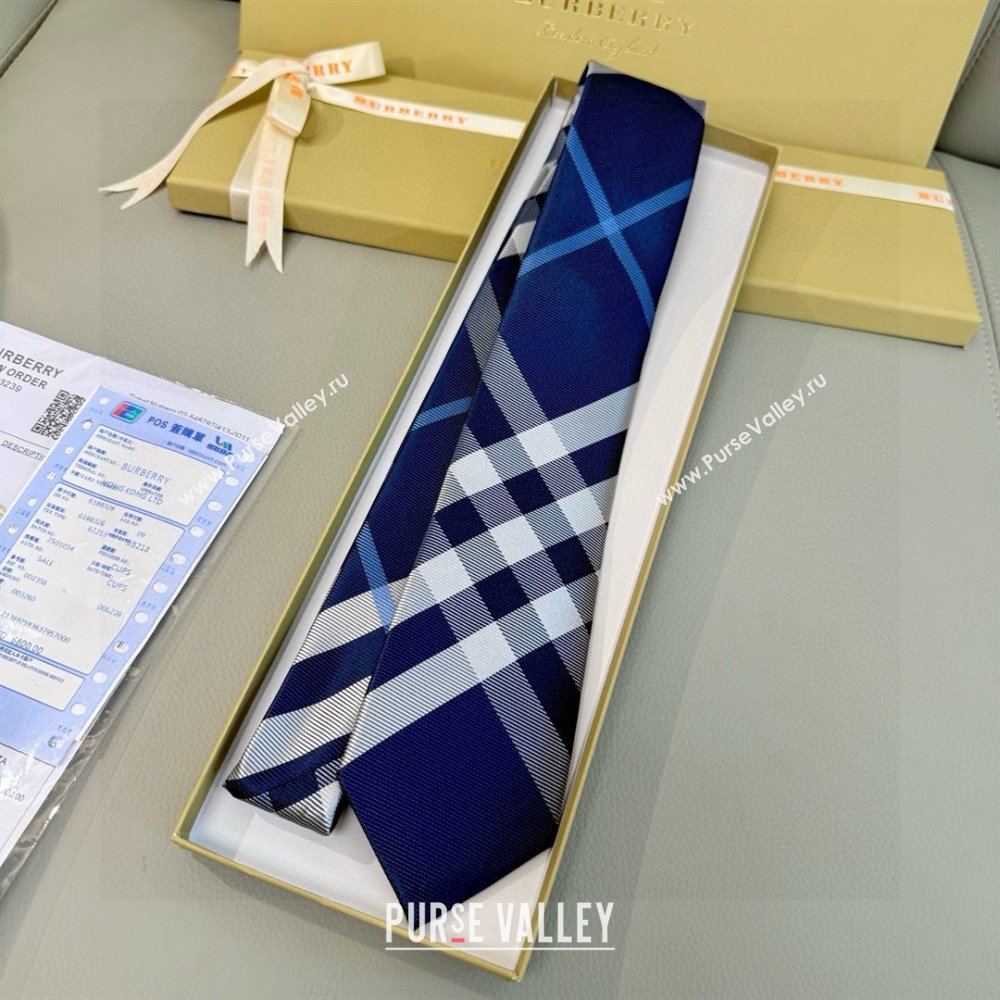 Burberry Silk Tie B111810 Blue 2025 (A-25111810)