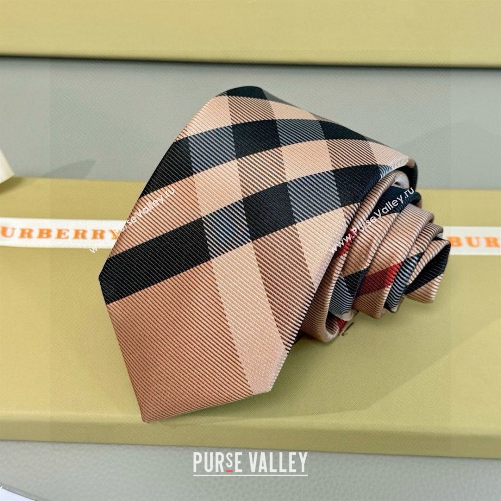 Burberry Silk Tie B111811 Khaki 2025 (A-25111811)