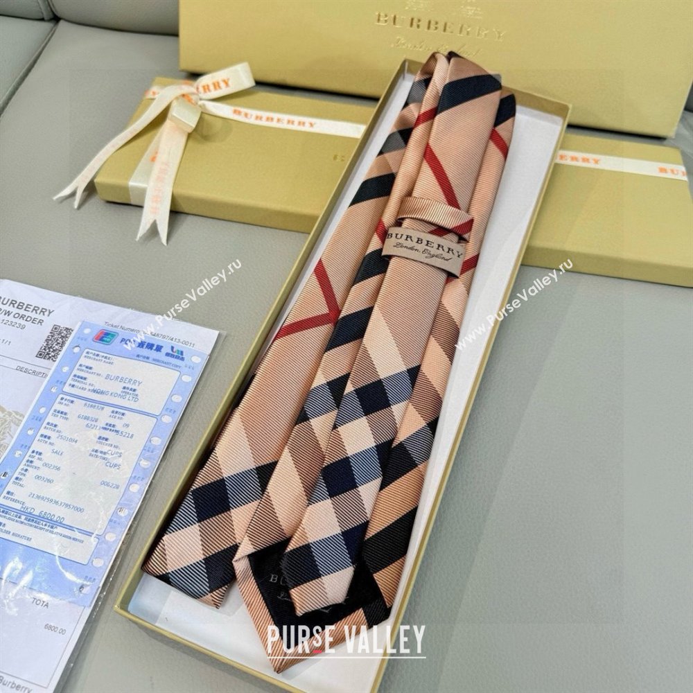 Burberry Silk Tie B111811 Khaki 2025 (A-25111811)