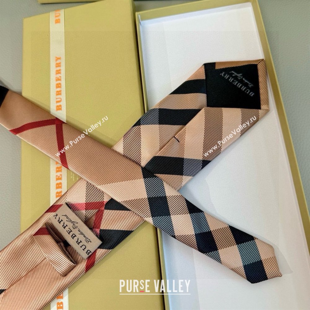 Burberry Silk Tie B111811 Khaki 2025 (A-25111811)