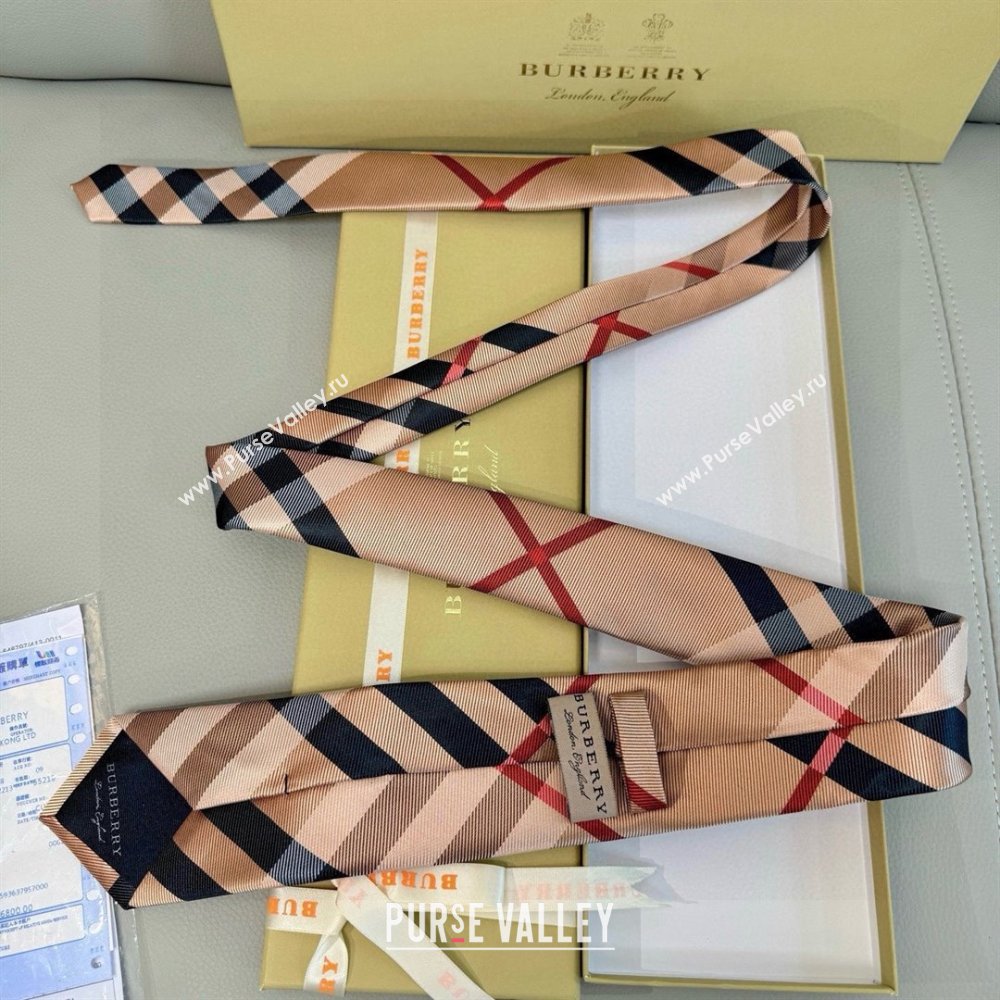 Burberry Silk Tie B111811 Khaki 2025 (A-25111811)