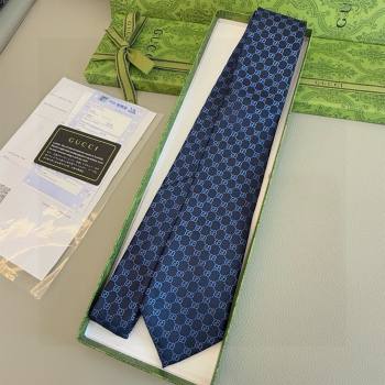 Gucci GG Silk Tie G111813 Blue 2025 (A-25111813)