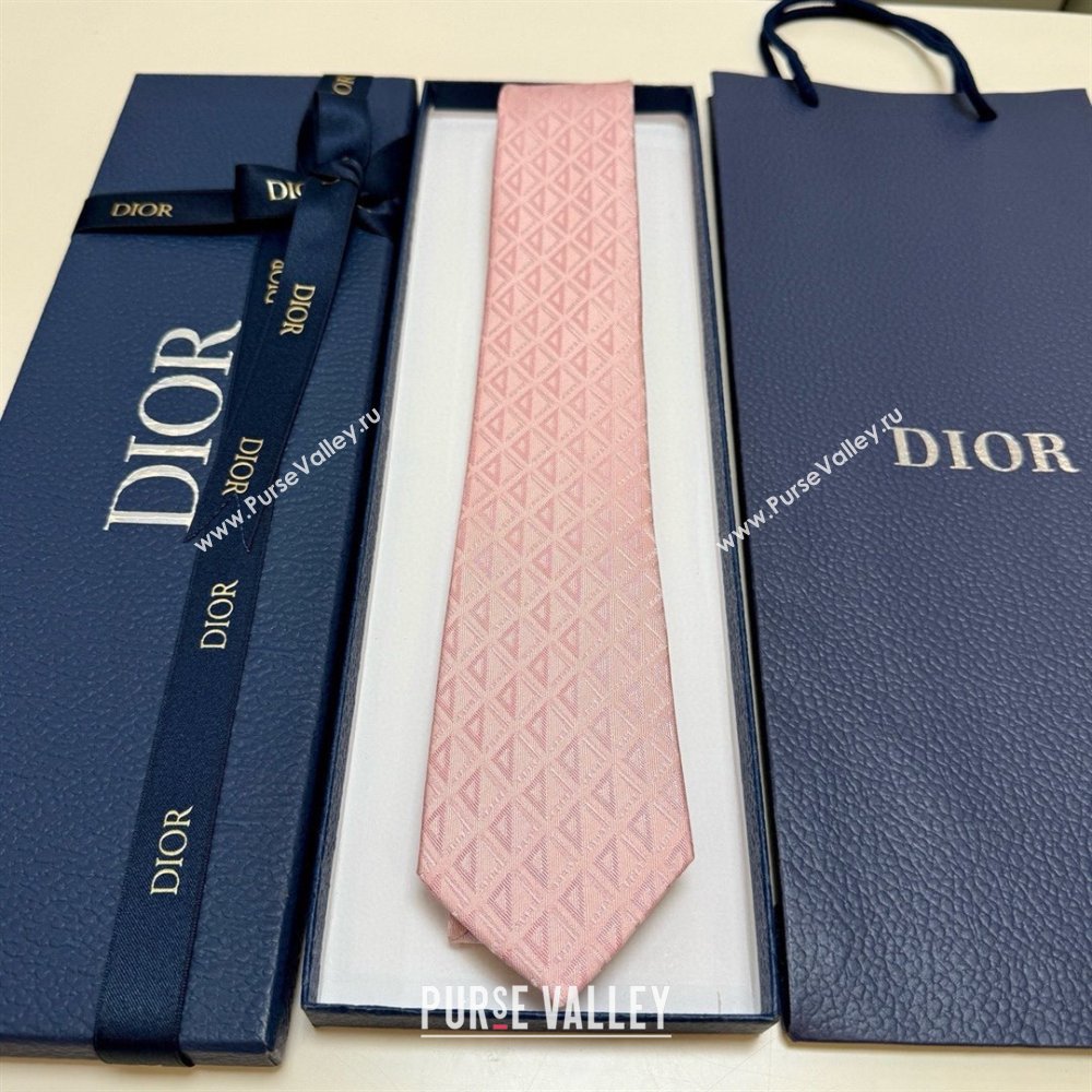 Dior CD Diamond Silk Tie D111816 Pink 2025 (A-25111816)