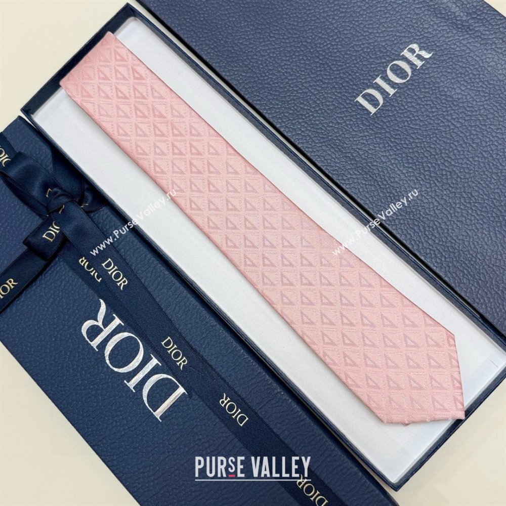 Dior CD Diamond Silk Tie D111816 Pink 2025 (A-25111816)