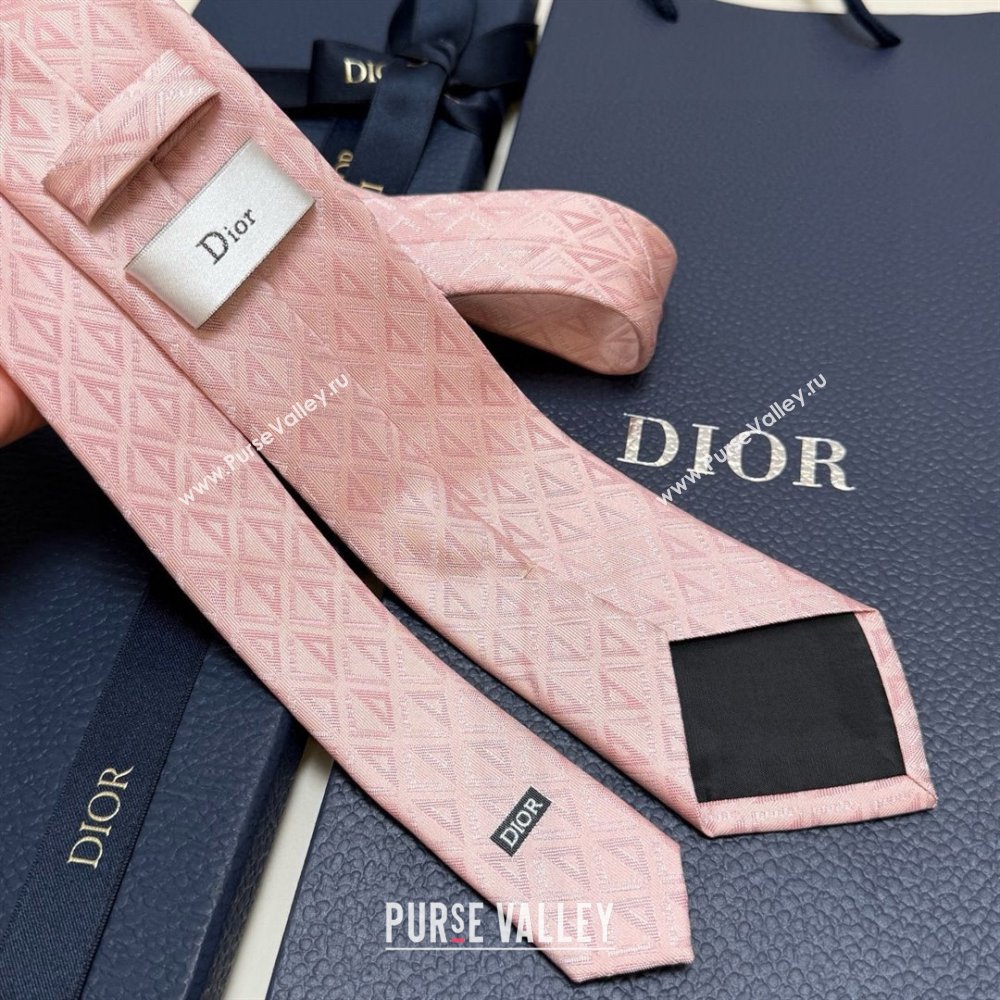 Dior CD Diamond Silk Tie D111816 Pink 2025 (A-25111816)