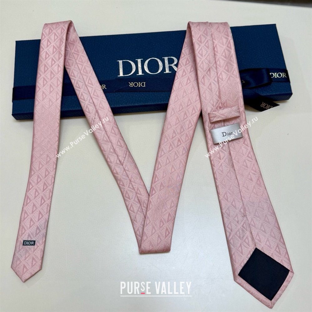 Dior CD Diamond Silk Tie D111816 Pink 2025 (A-25111816)