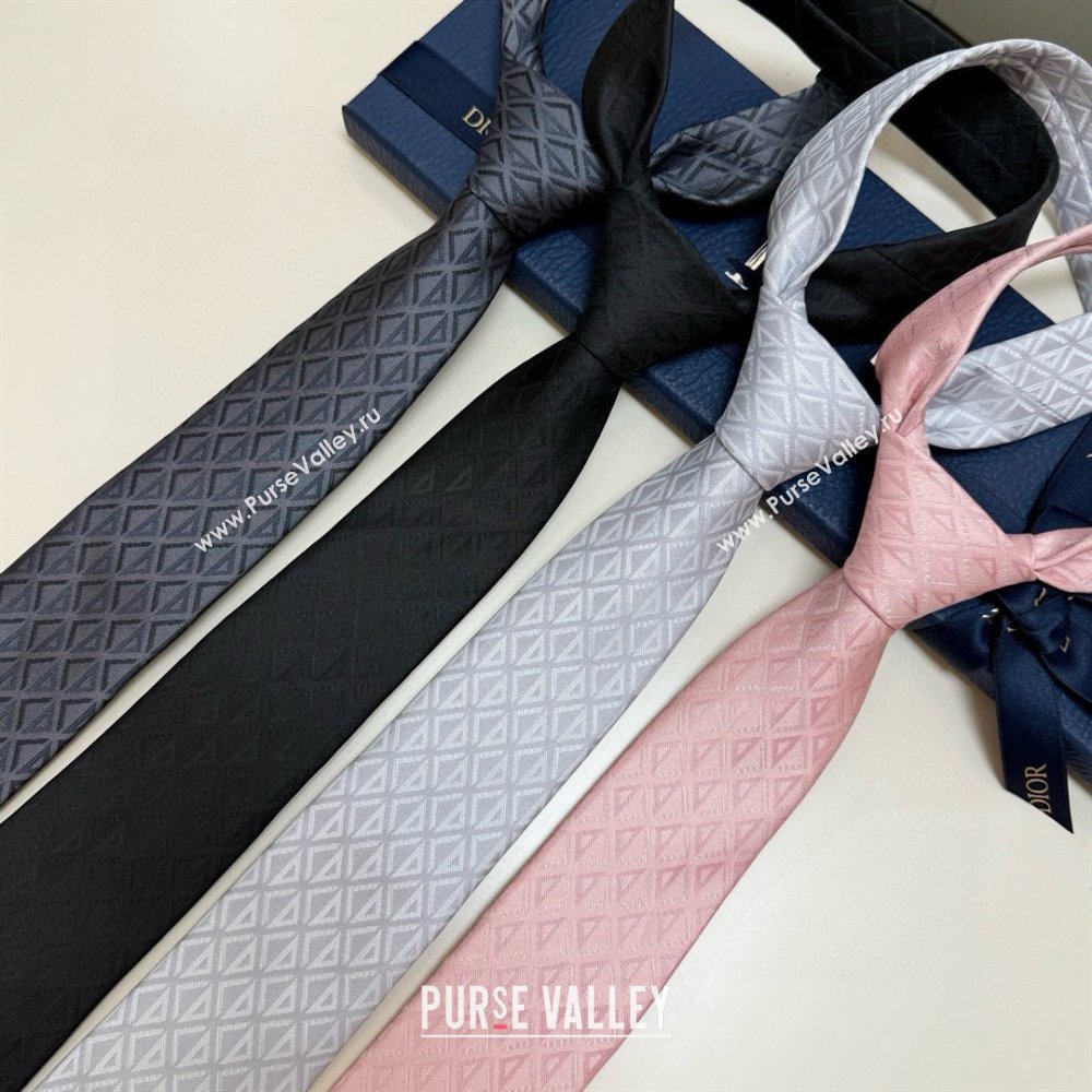 Dior CD Diamond Silk Tie D111816 Pink 2025 (A-25111816)