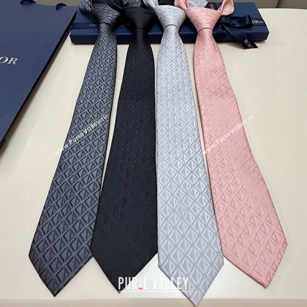 Dior CD Diamond Silk Tie D111816 Pink 2025 (A-25111816)