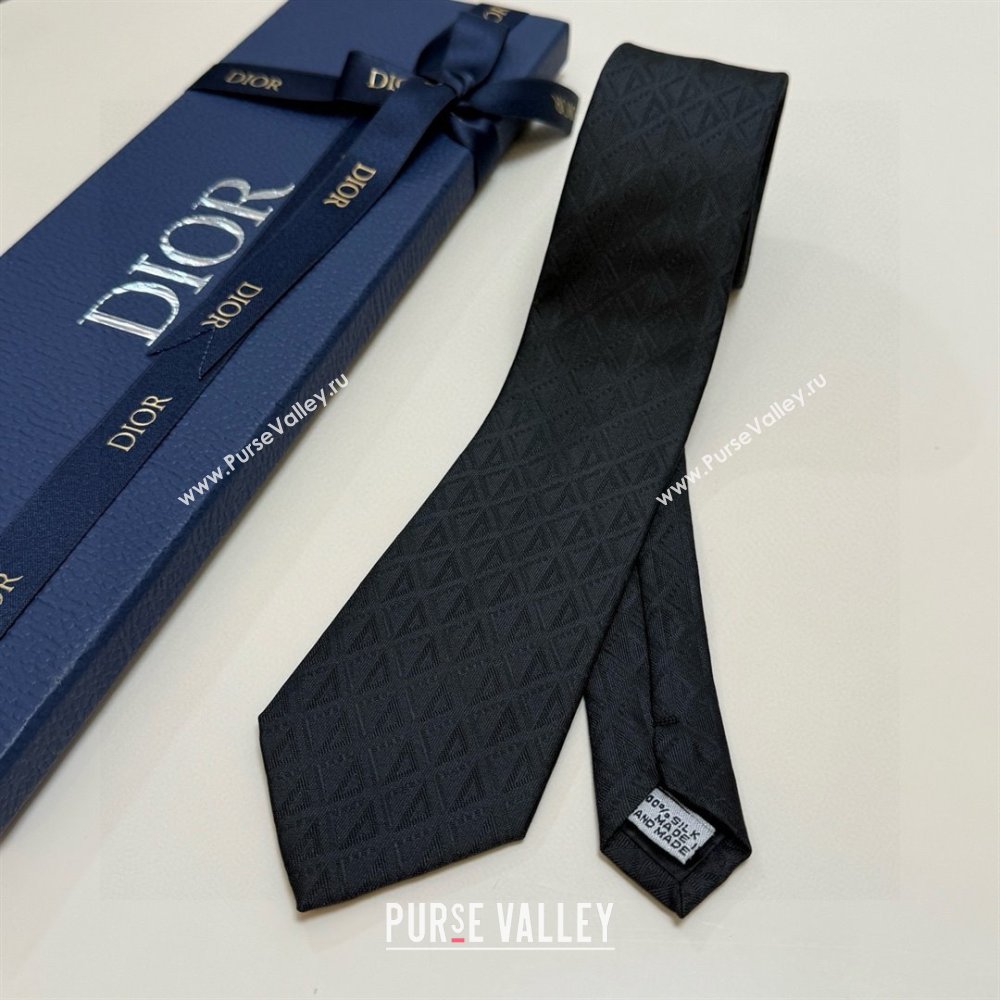 Dior CD Diamond Silk Tie D111817 Black 2025 (A-25111817)