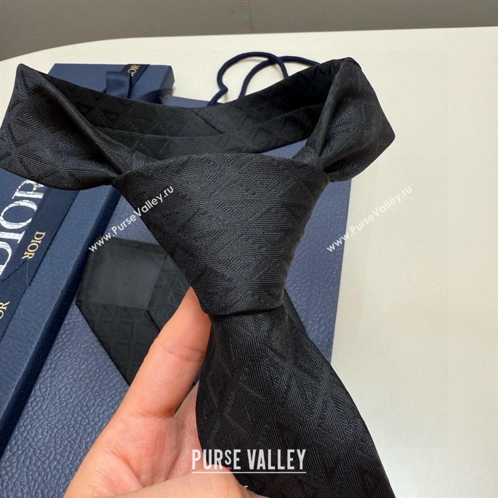 Dior CD Diamond Silk Tie D111817 Black 2025 (A-25111817)