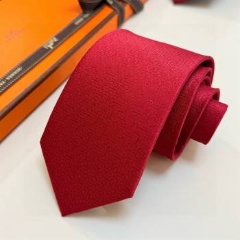Hermes Silk Tie H111801 Red 2025 (A-25111801)