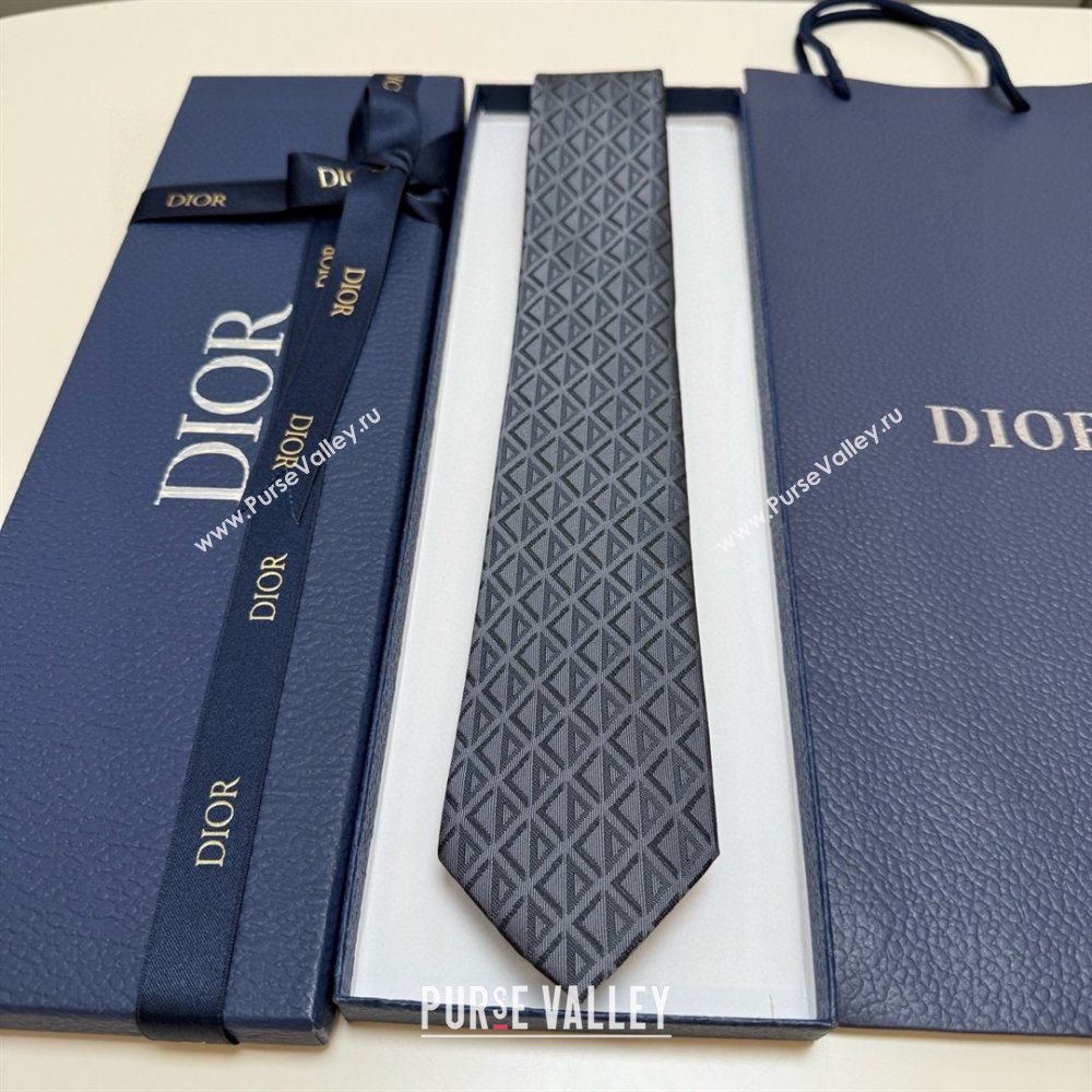 Dior CD Diamond Silk Tie D111818 Grey 2025 (A-25111818)
