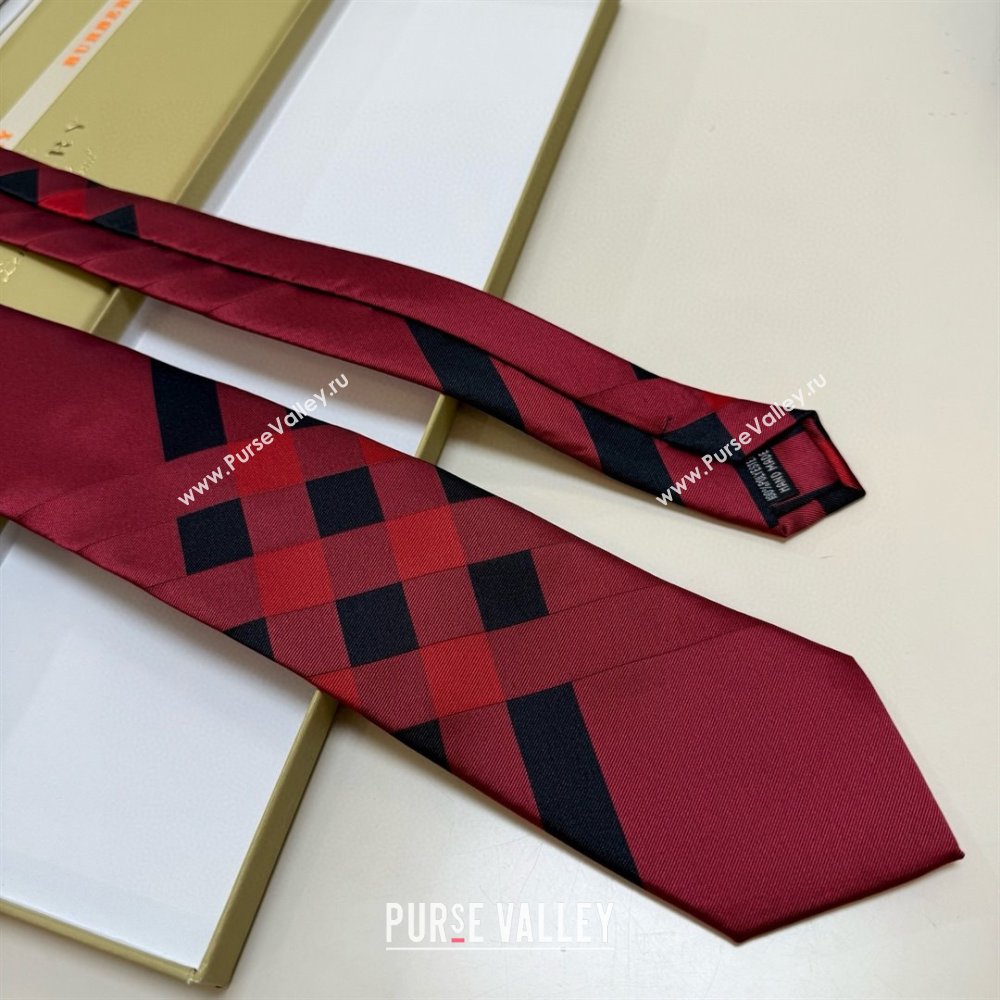 Burberry Silk Tie B111808 Deep Red 2025 (A-25111808)