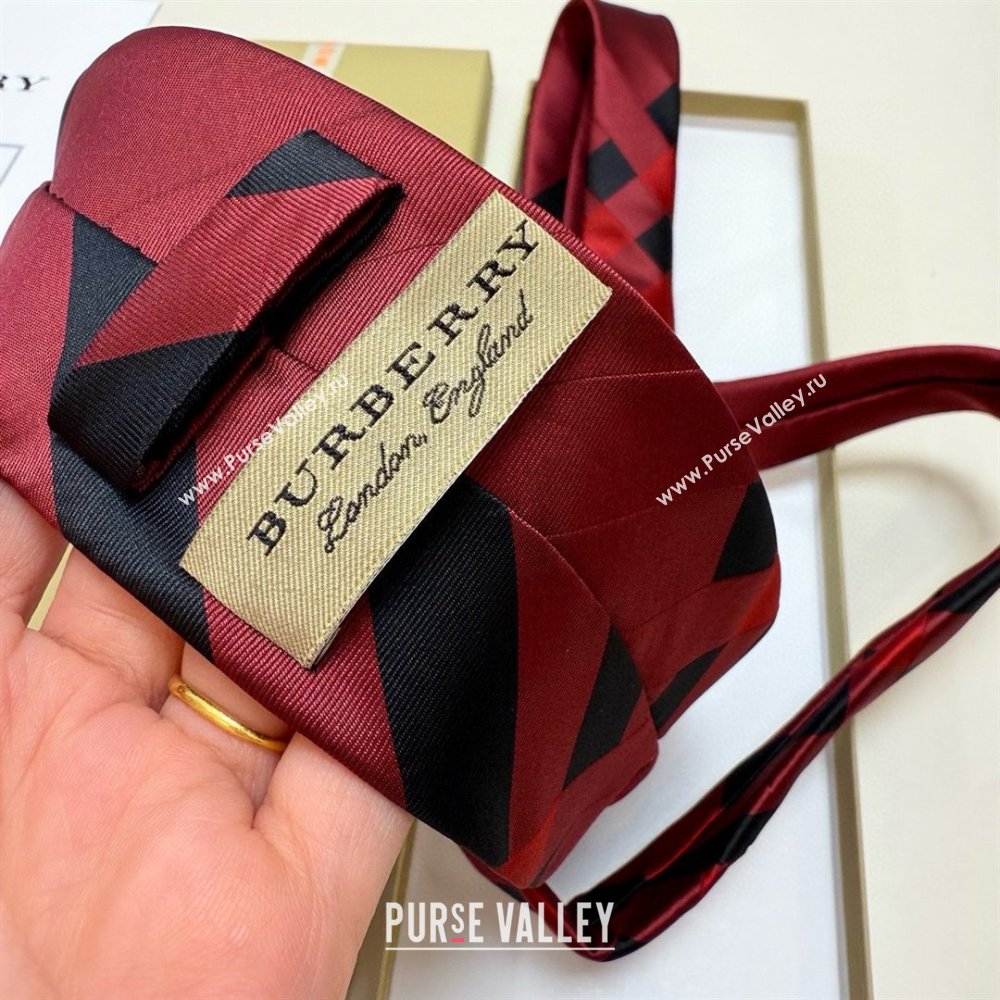 Burberry Silk Tie B111808 Deep Red 2025 (A-25111808)