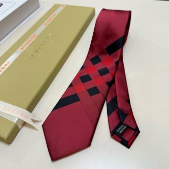 Burberry Silk Tie B111808 Deep Red 2025 (A-25111808)