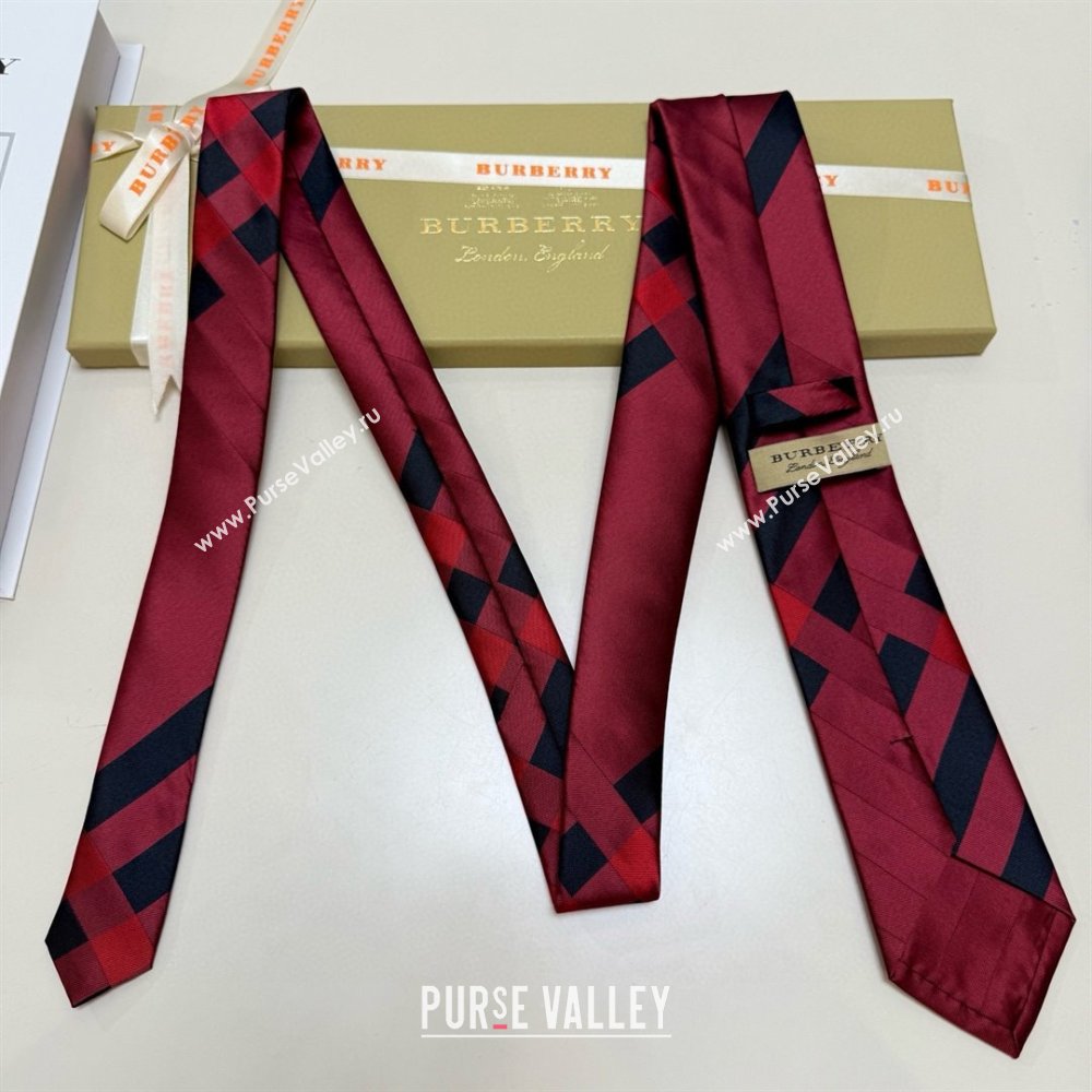 Burberry Silk Tie B111808 Deep Red 2025 (A-25111808)