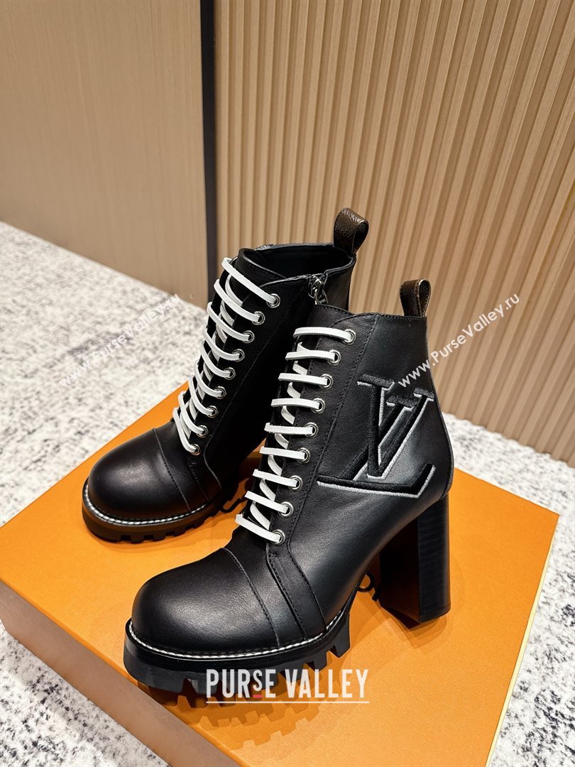Louis Vuitton Star Trail Ankle Boots 9cm in Smooth Caflskin LV111821 Black 2025 (MD-25111821)