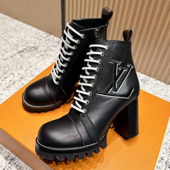 Louis Vuitton Star Trail Ankle Boots 9cm in Smooth Caflskin LV111821 Black 2025 (MD-25111821)